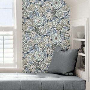 Dream On Navy Peel & Stick Wallpaper