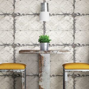 Vintage Tin Tile Peel & Stick Wallpaper