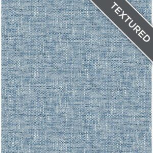Navy Poplin Texture Peel & Stick Wallpaper