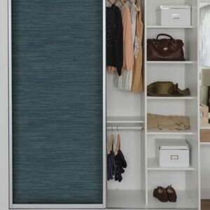 Navy Grassweave Peel & Stick Wallpaper