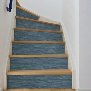 Navy Grassweave Peel & Stick Wallpaper