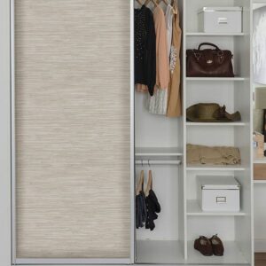 Cream Grassweave Peel and Stick Wallpaper