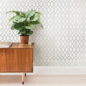 Silver Clearly Cool Peel & Stick Wallpaper