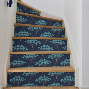 Blue Ficus Peel & Stick Wallpaper