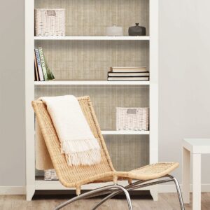 Aurum Linen Peel and Stick Wallpaper