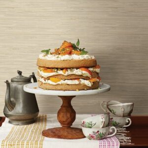 Tibetan Grasscloth Cream Peel & Stick Wallpaper