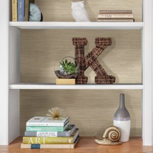 Tibetan Grasscloth Cream Peel & Stick Wallpaper