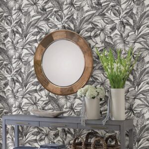 Black Canopy Peel & Stick Wallpaper