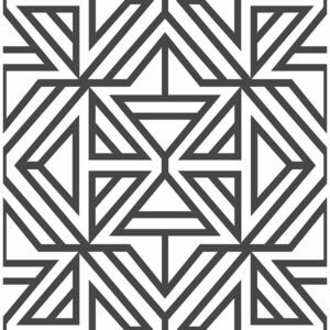 Black Linear Peel and Stick Wallpaper