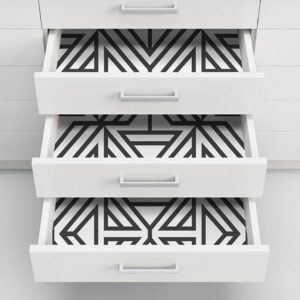 Black Linear Peel and Stick Wallpaper