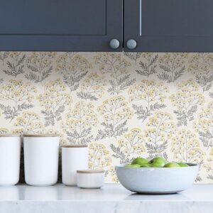 Yellow Wethersfield Peel & Stick Wallpaper