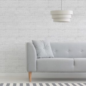 Scott Living White Urban Concrete Self Adhesive Wallpaper