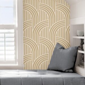 Scott Living Honey Gatsby Self Adhesive Wallpaper