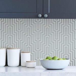 Scott Living Sky Blue Crystalline Self Adhesive Wallpaper