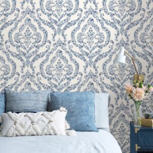 Blue Guildford Peel & Stick Wallpaper