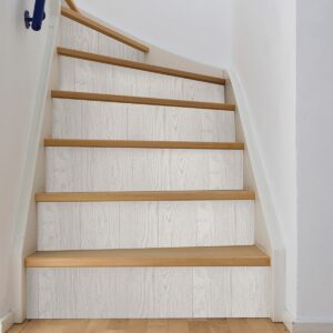 Timber White Peel and Stick Wallpaper