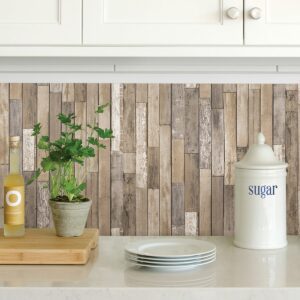 Weathered Plank Barn Peel & Stick Wallpaper