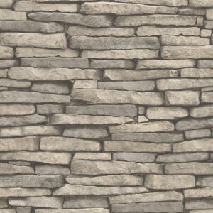 Hickory Creek Stone Peel & Stick Wallpaper