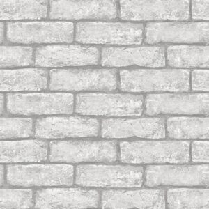 Cambridge Brick Grey Peel & Stick Wallpaper