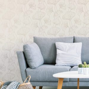 Silver Hikarigaoka Peel & Stick Wallpaper