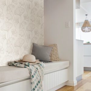 Silver Hikarigaoka Peel & Stick Wallpaper