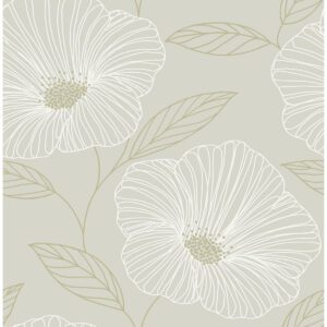 Dove Floweret Peel & Stick Wallpaper