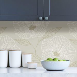 Dove Floweret Peel & Stick Wallpaper