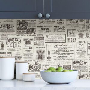 Charcoal Published Peel & Stick Wallpaper