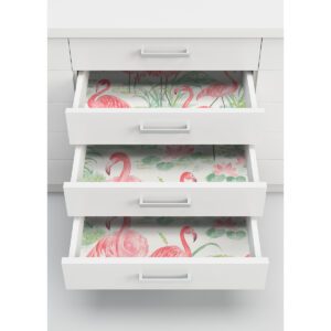 Pink Flamingo Beach Peel & Stick Wallpaper