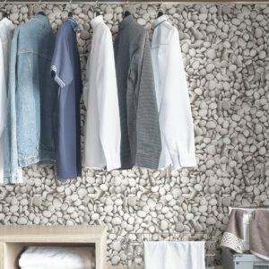 River Stones Peel and Stick Wallpaper