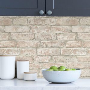 White Washed Denver Brick Peel and Stick Wallpaper