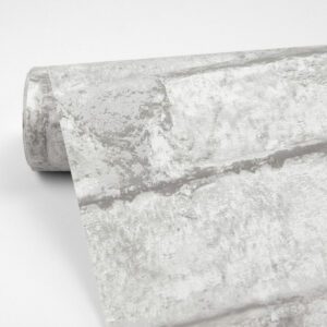 White Denver Brick Peel and Stick Wallpaper