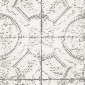 Newport Tin Tile Peel and Stick Wallpaper