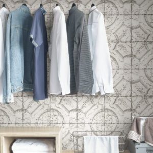 Newport Tin Tile Peel and Stick Wallpaper