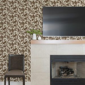 Java Balinese Peacock Scalamandré Self Adhesive Wallpaper