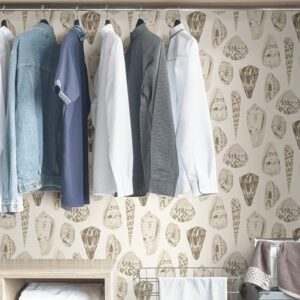 Cream Coquina Scalamandré Self Adhesive Wallpaper