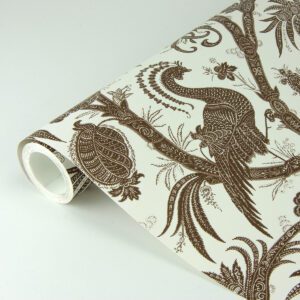 Java Balinese Peacock Scalamandré Self Adhesive Wallpaper