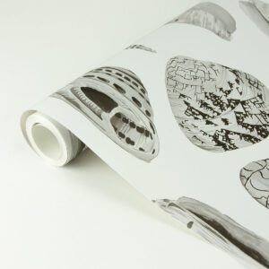 Graphite Coquina Scalamandré Self Adhesive Wallpaper