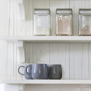 White Barnwood Peel and Stick Wallpaper