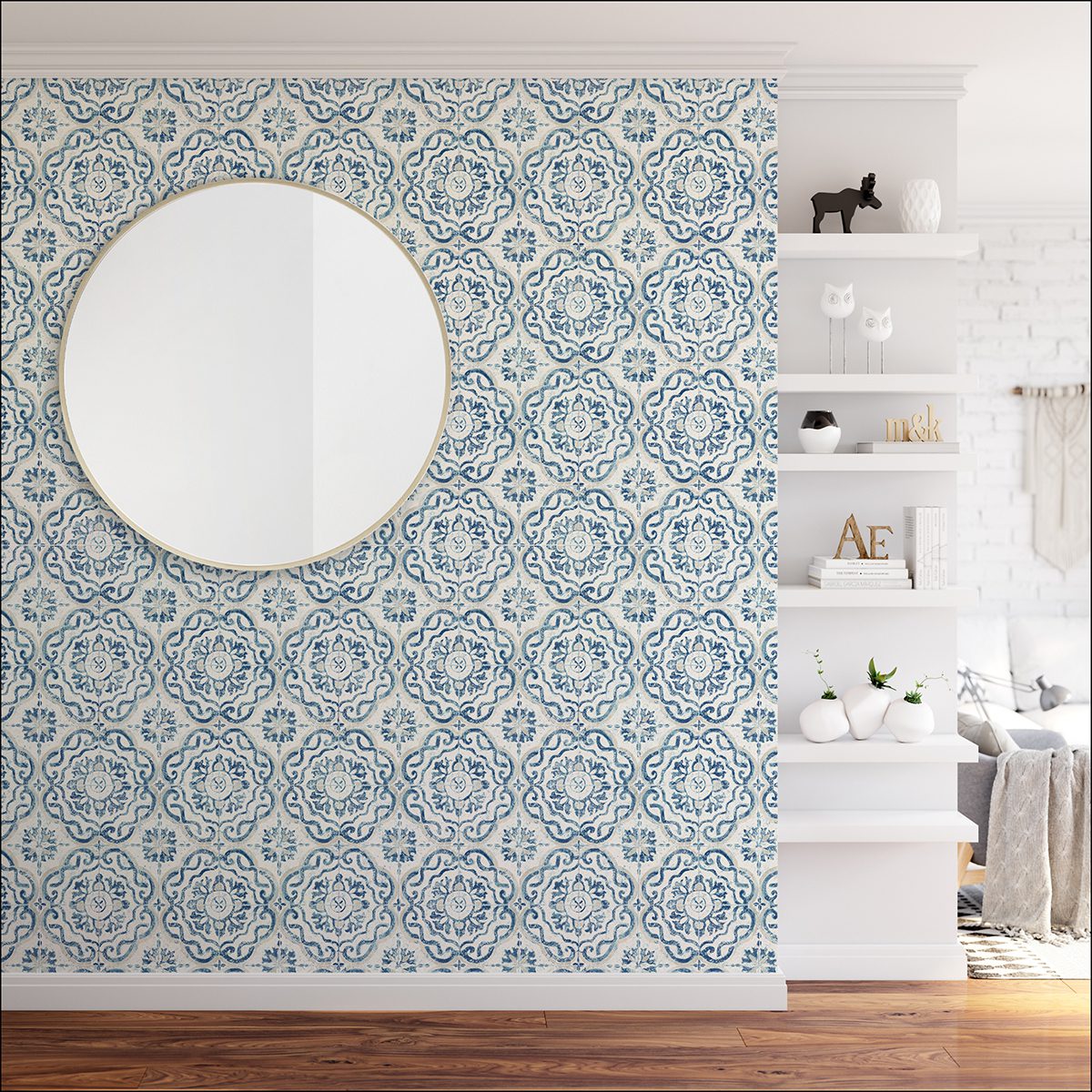 Talavera Tile Peel and Stick Wallpaper