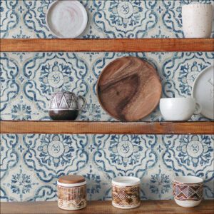 Talavera Tile Peel and Stick Wallpaper