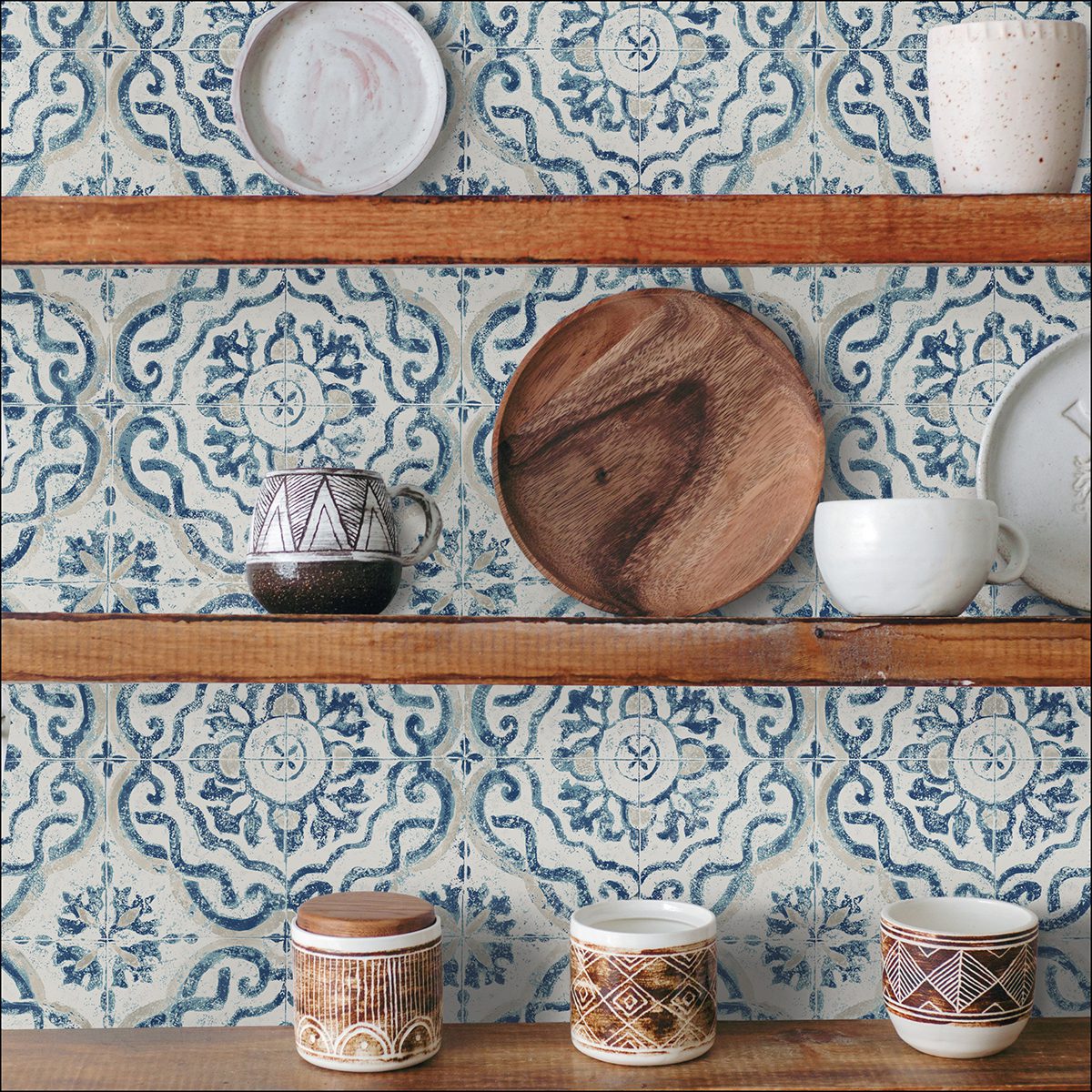 Talavera Tile Peel and Stick Wallpaper