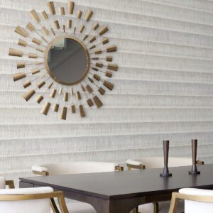 Taupe Dhurrie Peel & Stick String Wallpaper