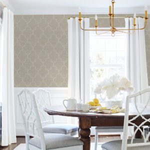 Taupe Hudson Peel & Stick String Wallpaper