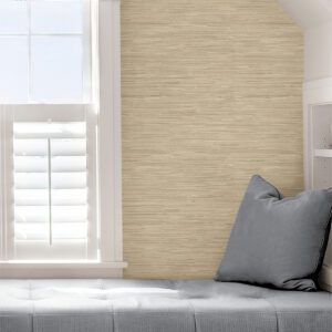 Avery Weave Cream Peel and Stick Wallpaper