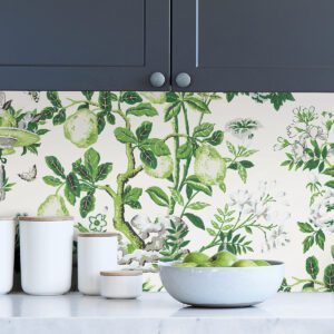 Verdance Shantung Garden Scalamandre Self Adhesive Wallpaper