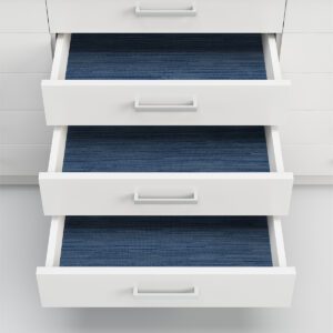 Avery Weave Navy Peel and Stick Wallpaper