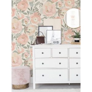 Rose Peachy Keen Peel & Stick Wallpaper