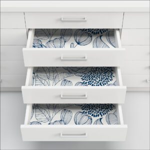 Navy Secret Garden Peel & Stick Wallpaper