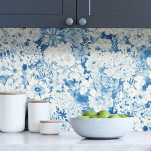 Indigo Empress Garden Peel & Stick Wallpaper